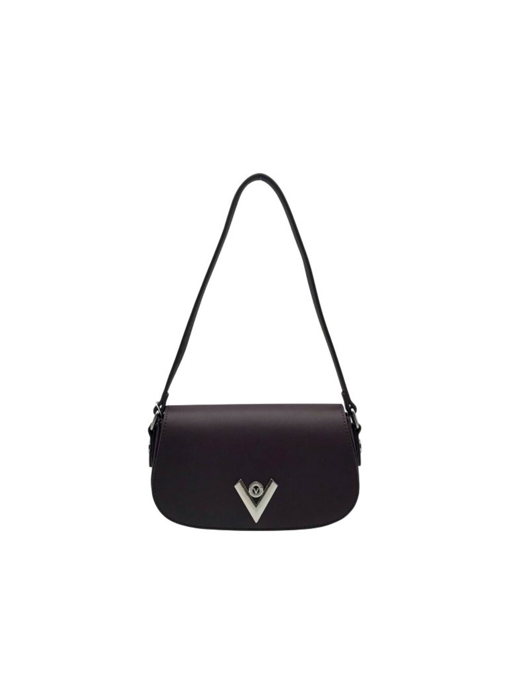 Valentino Orlandi Burgundy Brown Faux Leather Shoulder Bag